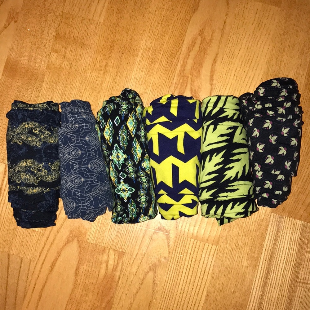 Lularoe leggings lot of 6 pairs in one size